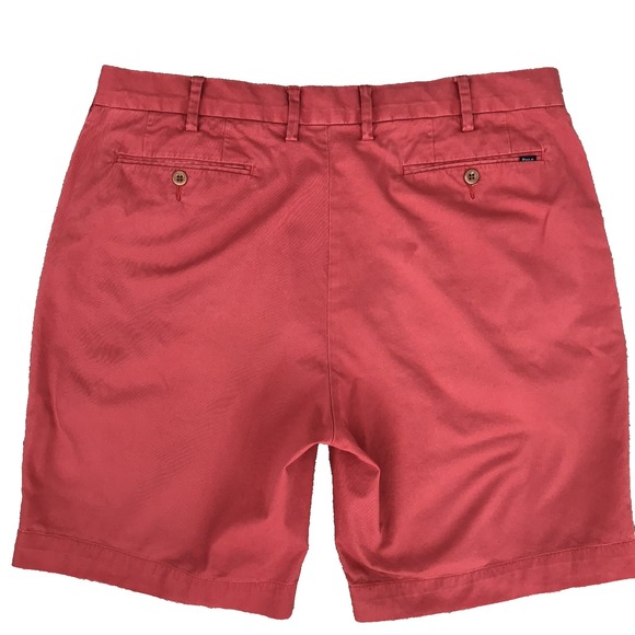 Polo Ralph Lauren Shorts Mens Size 36 Salmon Pink Golf Chino Stretch Classic Fit - Picture 2 of 13